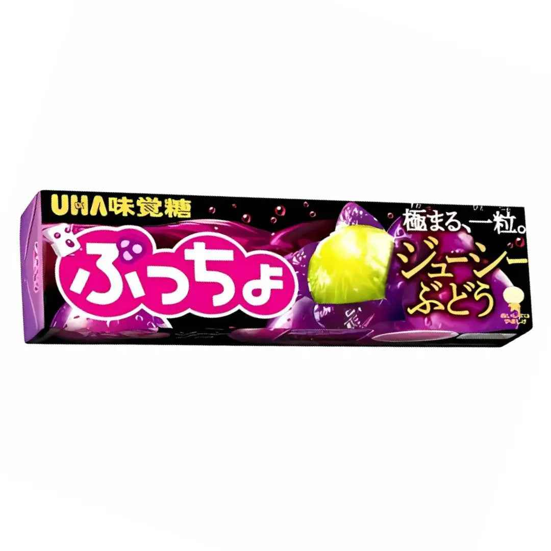 UHA Stick Grape Soft Candy 5g/ UHA vīnogu garšas mīkstā konfekte standziņā 5g