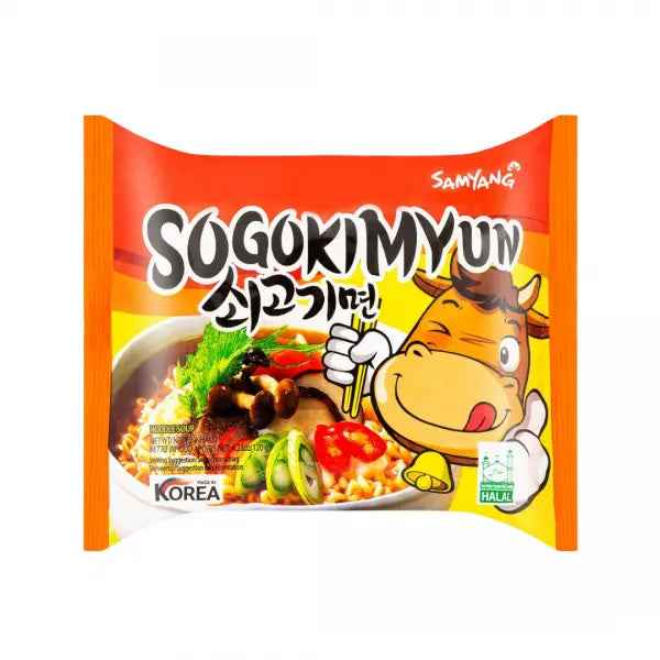 SamYang sogokimyun instant noodle soup 120gr/ SamYang sogokimyun ātri pagatavojama nūdeļu zupa 120gr