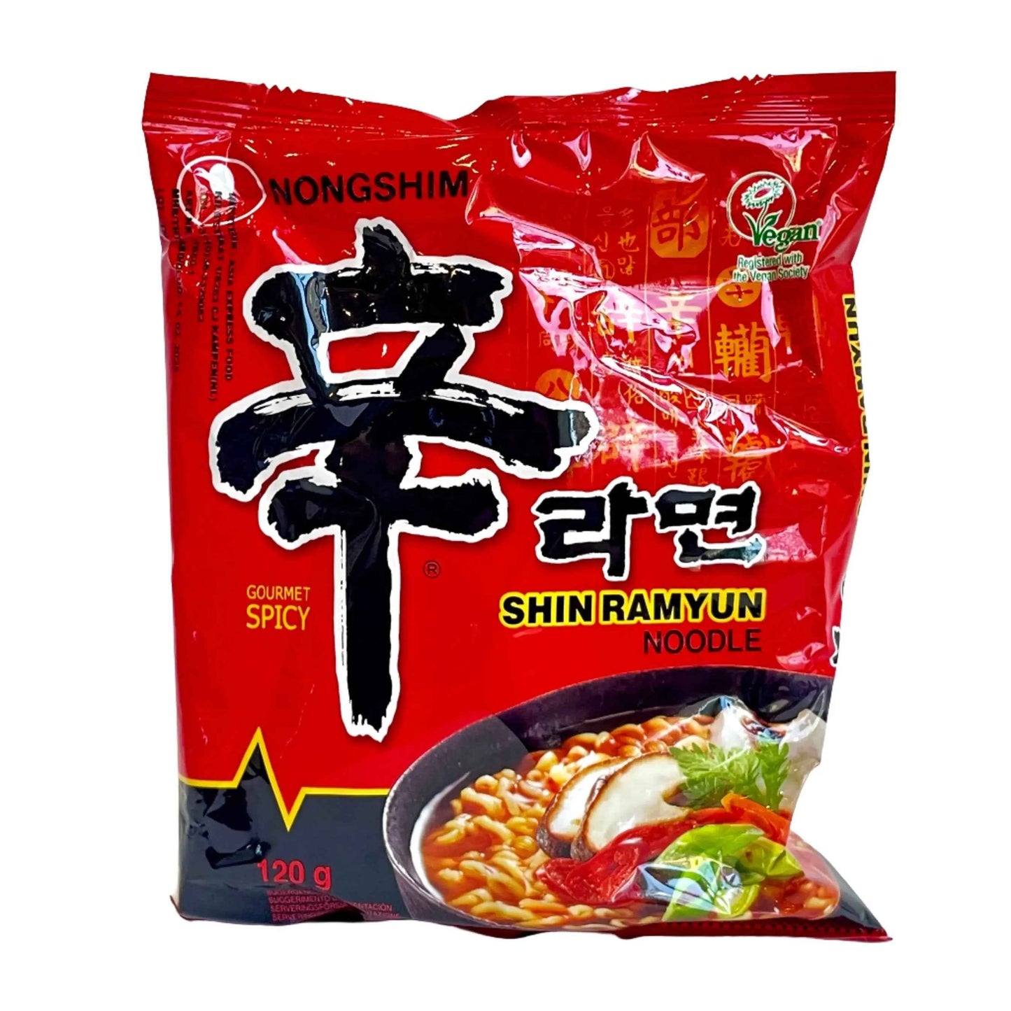 Instant Noodles Red Shin Ramyun 120g/ Ātrās nūdeles Red Shin Ramyun 120g