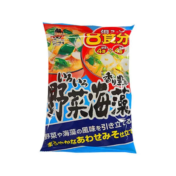 Shinsyu Instant Miso Soup With Green onion/ Shinsyu ātri pagatavojama miso zupa ar zaļo sīpolu Oishii Asian Mart