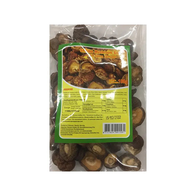 DOUBLE PANDA Shiitake Mushroom Small 100g (Nam Huong)/ DOUBLE PANDA Šitake sēnes Nam Huong, 100 g - Oishii Asian Mart