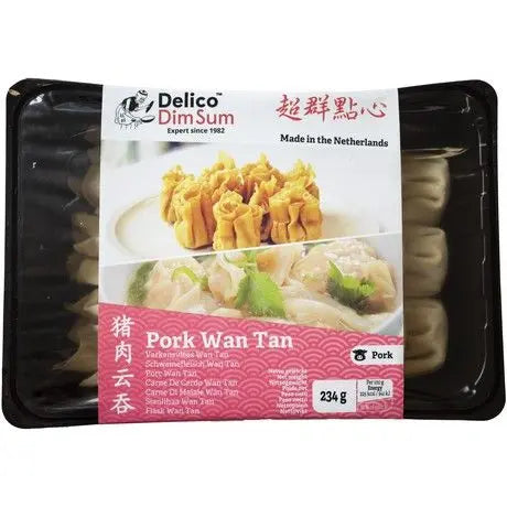 Delico Wonton Pork 18 PCS 234 g/ Delico wonton ar cūkgaļu 18gab DELICO