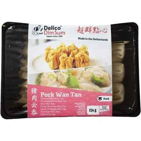 Delico Wonton Pork 18 PCS 234 g/ Delico wonton ar cūkgaļu 18gab