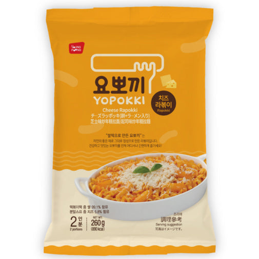 Yopokki Rapokki Cheese Pouch 260g/ Yopokki rapokki ar sieru (maisiņš) 260 g YOUNG POONG