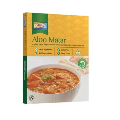 ASHOKA India Aloo Matar spiced preparation with potatoes and green peas 280 g ASHOKA
