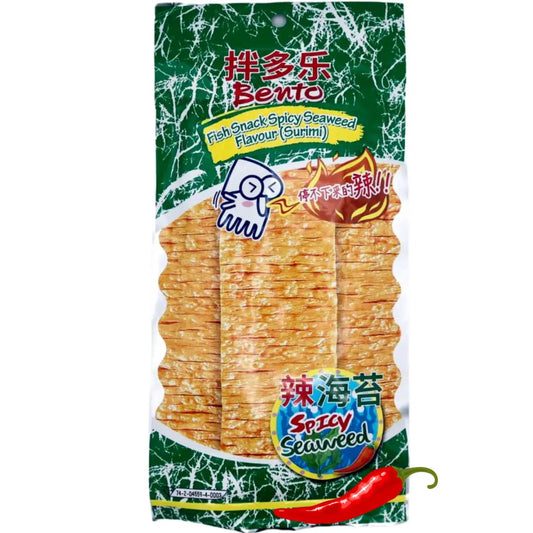 BENTO snack spicy seaweed (dark green) 20g TH Product of THAILAND
