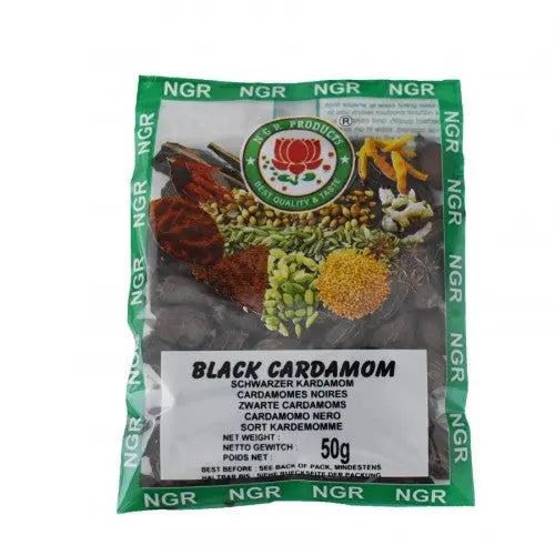 NGR India Cardamom black 50gNGR India melnais kardamons 50g (Indija) NGR