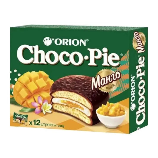 ORION Chocopie Mango Flavour/ ORION Chocopie mango garša Oishii Asian Mart