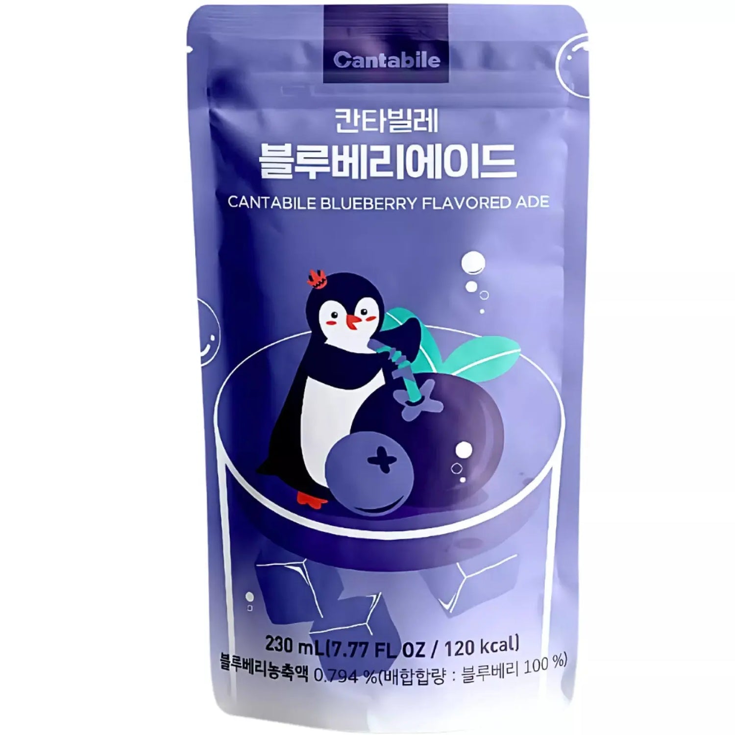 CANTABILE Blueberry Flavoured / Melleņu Garšas Ade 230ml KR - Oishii Asian Mart