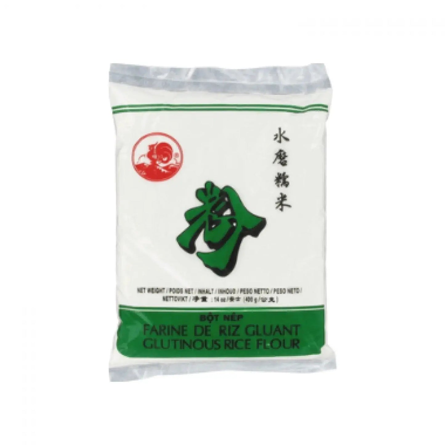 COCK BRAND Glutinous Rice Flour/ COCK Lipīgo rīsu milti 400g - Oishii Asian Mart