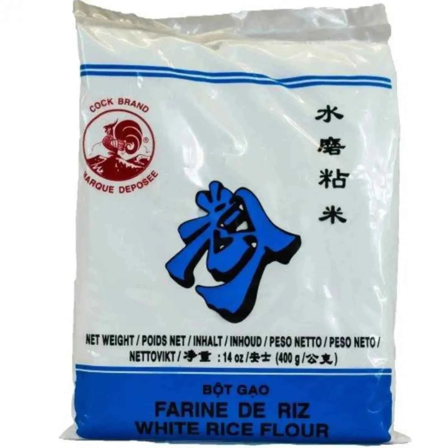 COCK White Rice Flour 400g/ COCK baltie rīsu milti 400g