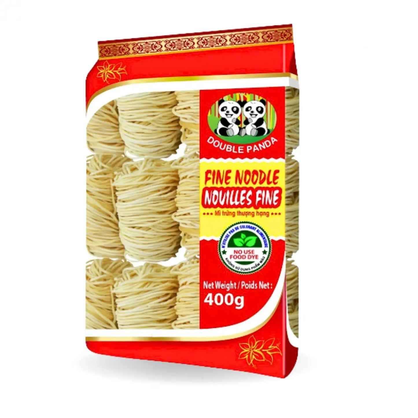 DOUBLE PANDA Fine noodle Mi soi nho 400g VN Double Panda