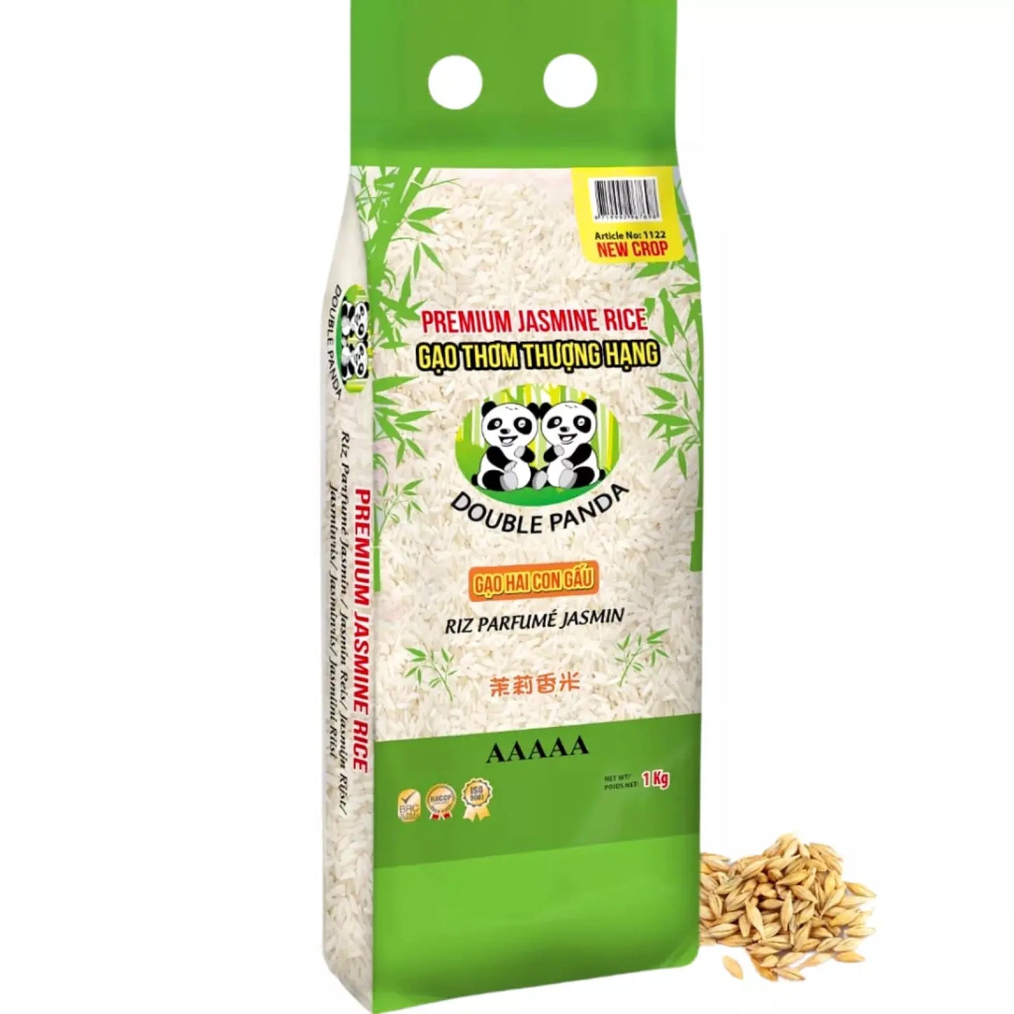 DP Jasmine Rice 1kg/ DP Jasmīna rīsi 1kg Double Panda