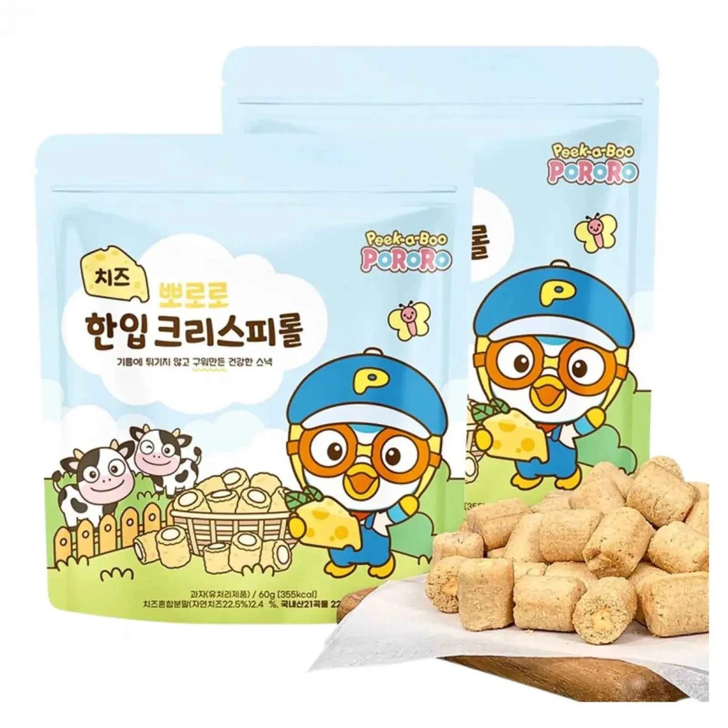 EARNEST Yellow Pororo Crisp Roll 60g