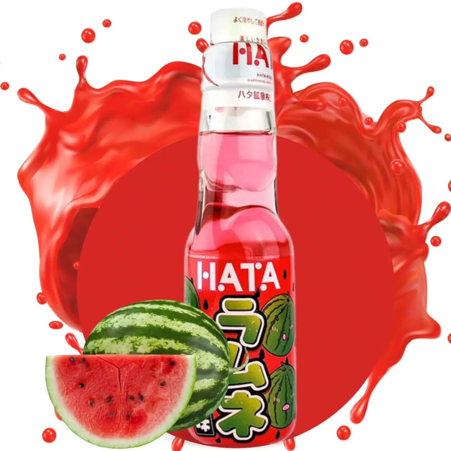 JP Hatakosen Ramune Watermelon  200ml Hatakosen