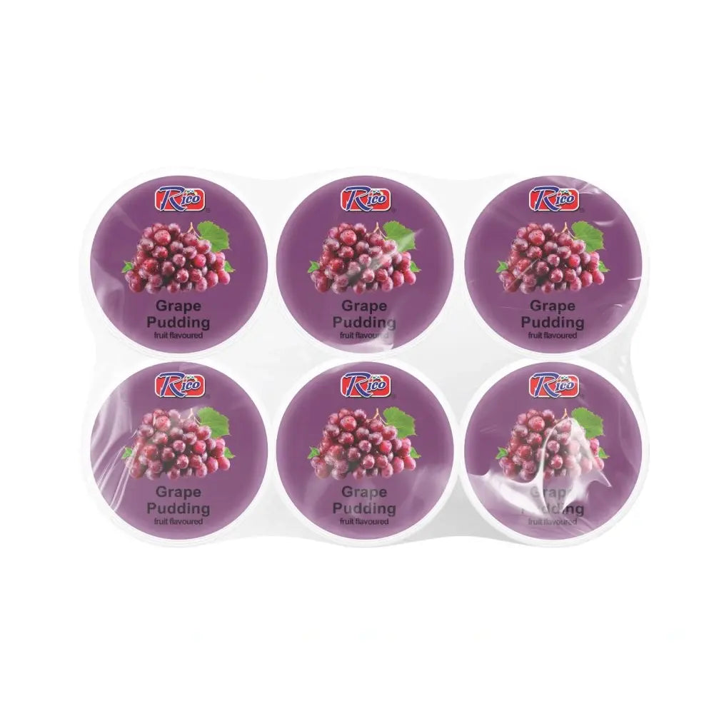 Rico Vīnogu Pudiņš ar Nata de Coco 6×65g Rico