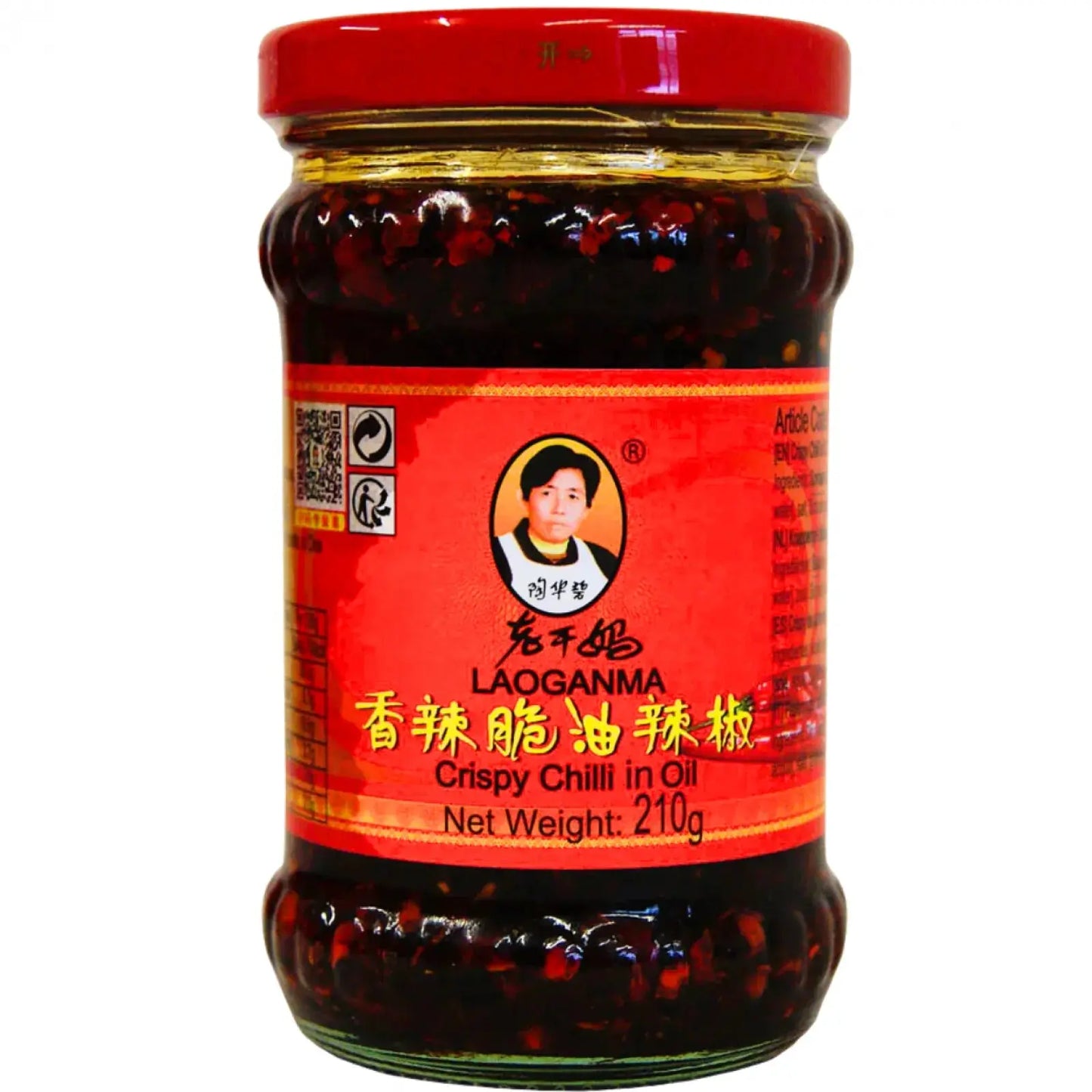 LGM Crispy chilli in oil 210g / LGM Kraukšķīgie Čili Eļļā 210g Laoganma