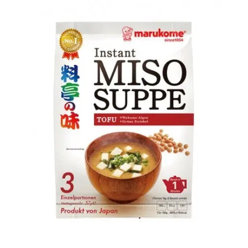 MARUKOME Japan Miso soup paste Tofu 57g - Oishii Asian Mart