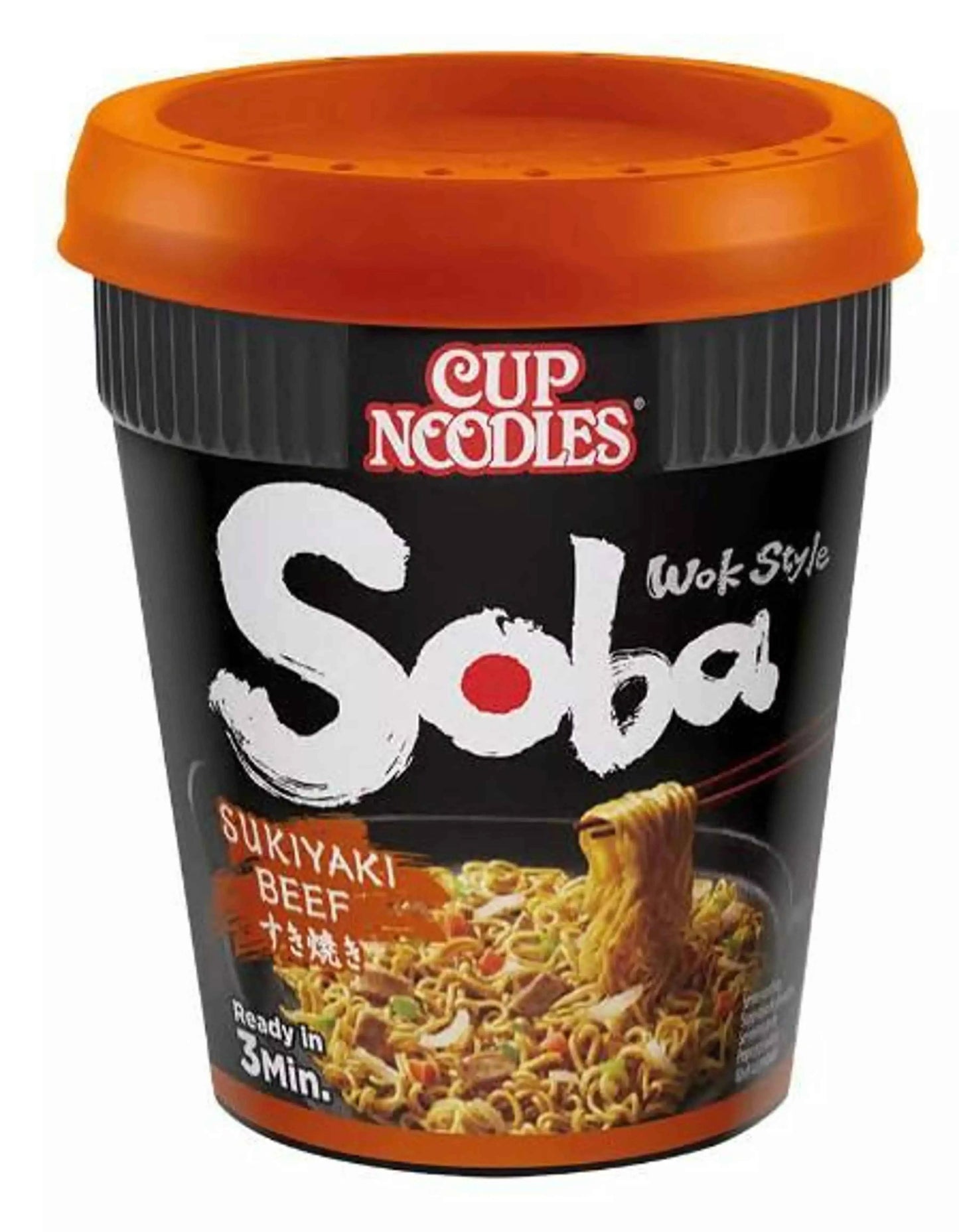 CUP NOODLES Soba Sukiya Beef Flavour/ CUP NOODLES Soba Sukiya liellopu gaļas garša