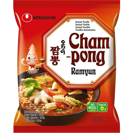 Seafood (Cham Pong Ramen) 124g/ Jūras veltes (Cham Pong Ramen) 124g - Oishii Asian Mart