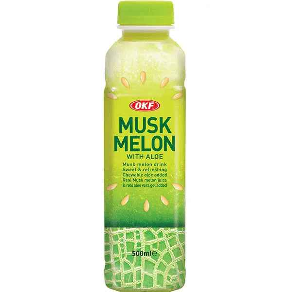 OKF Aloe Vera Juice With Musk Melon/ Okf Aloe Vera Sula Ar Muskusa Meloni