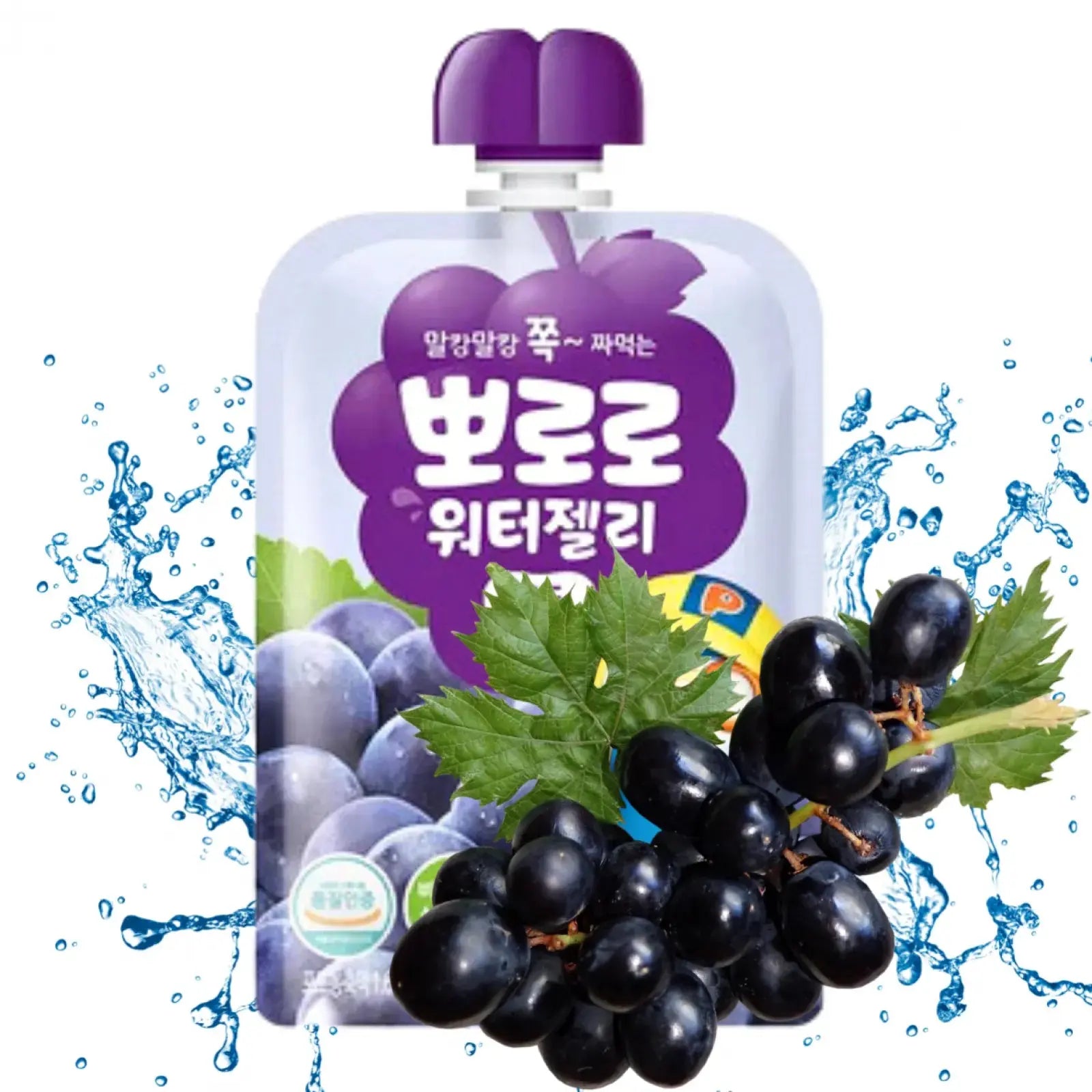 PALDO Pororo Water Jelly Grape Flavor 120ml KR PALDO