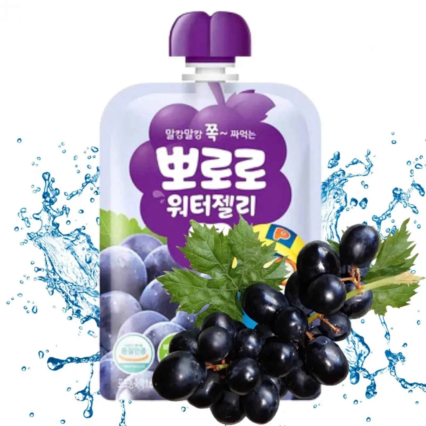 PALDO Pororo Water Jelly Grape Flavor 120ml KR