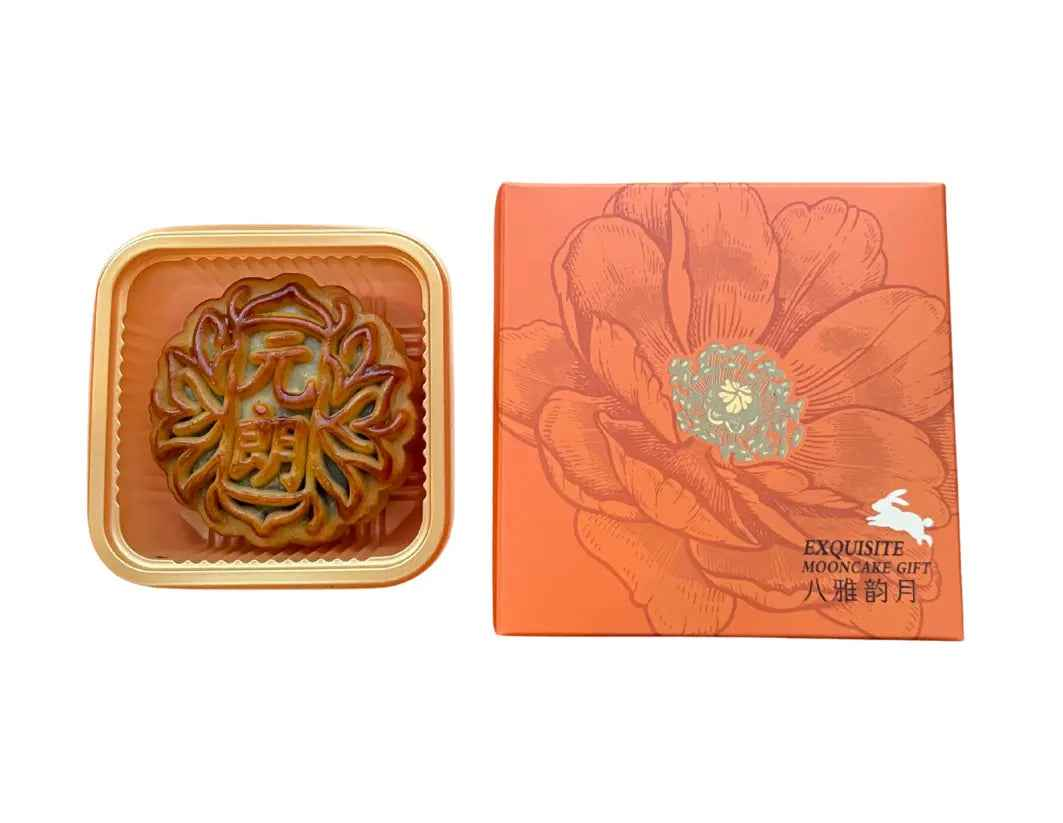 EULONG Red Bean Paste Mooncake 60g/ EULONG mēness kūka ar sarkano pupiņu pastu 60g