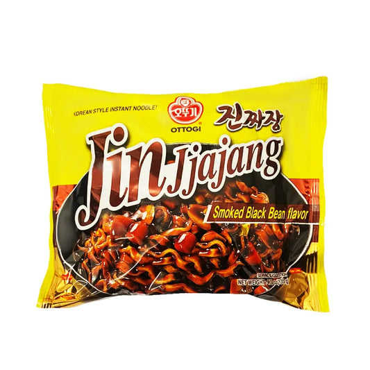 OTTOGI Jjajang Smoked Black Bean Noodle/ OTTOGI Jjajang kūpinātu melno pupiņu nūdeles - Oishii Asian Mart