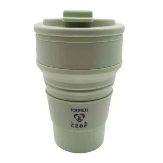 Tokimeki Foldable Cup Green/ Tokimeki Saliekama Krūze Zaļa Oishii Asian Mart