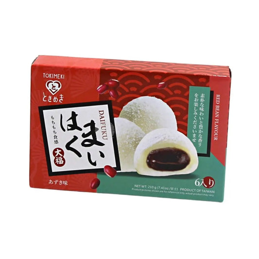 TOKIMEKI Taiwan Red Bean Mochi 210g/ TOKIMEKI Taivānas Sarkanās Pupiņas Moči 210g - Oishii Asian Mart