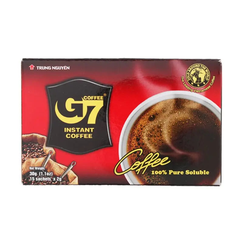 TRUNG NGUYEN G7 Instant Black Coffee/ TRUNG NGUYEN G7 šķīstošā melnā kafija - Oishii Asian Mart