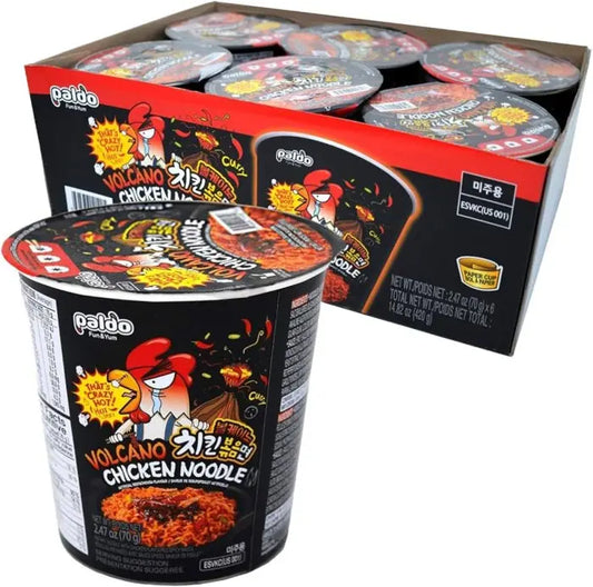 Volcano Noodle Cup Paldo/ Vulkāna Nūdeles Trauciņā Paldo 70G Oishii Asian Mart