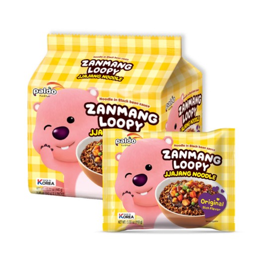 Paldo ZANMANG Loopy Noodle 110g/ Paldo ZANMANG Loopy nūdeles 110 g (KOREJA) PALDO