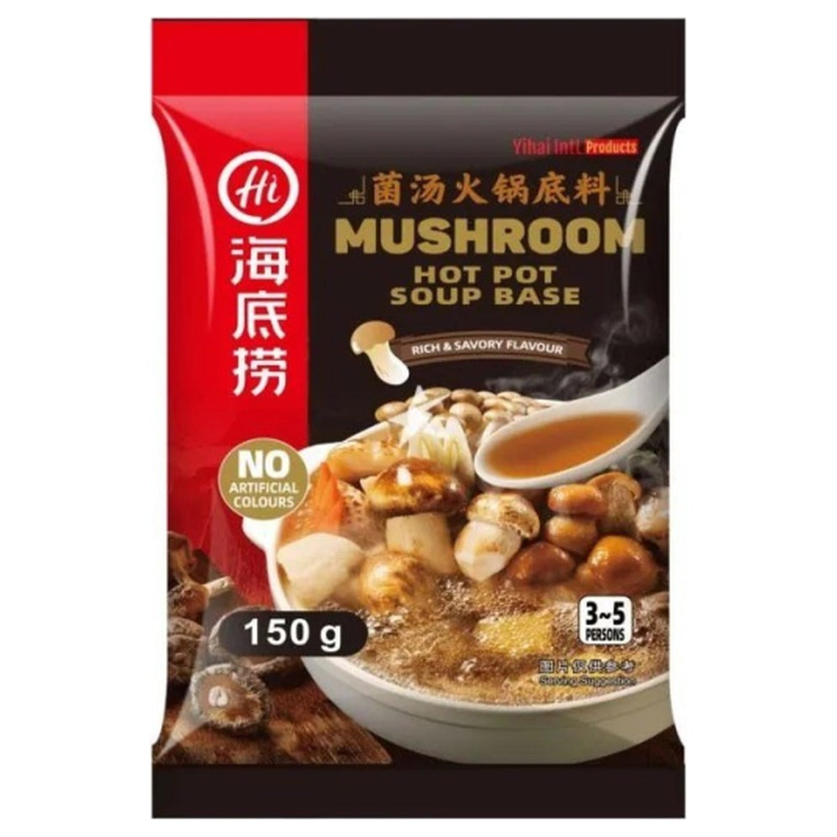 Hi Hotpot Seasoning Mushroom 150g/ Hi Hotpot sēņu karstā katla garšviela 150g