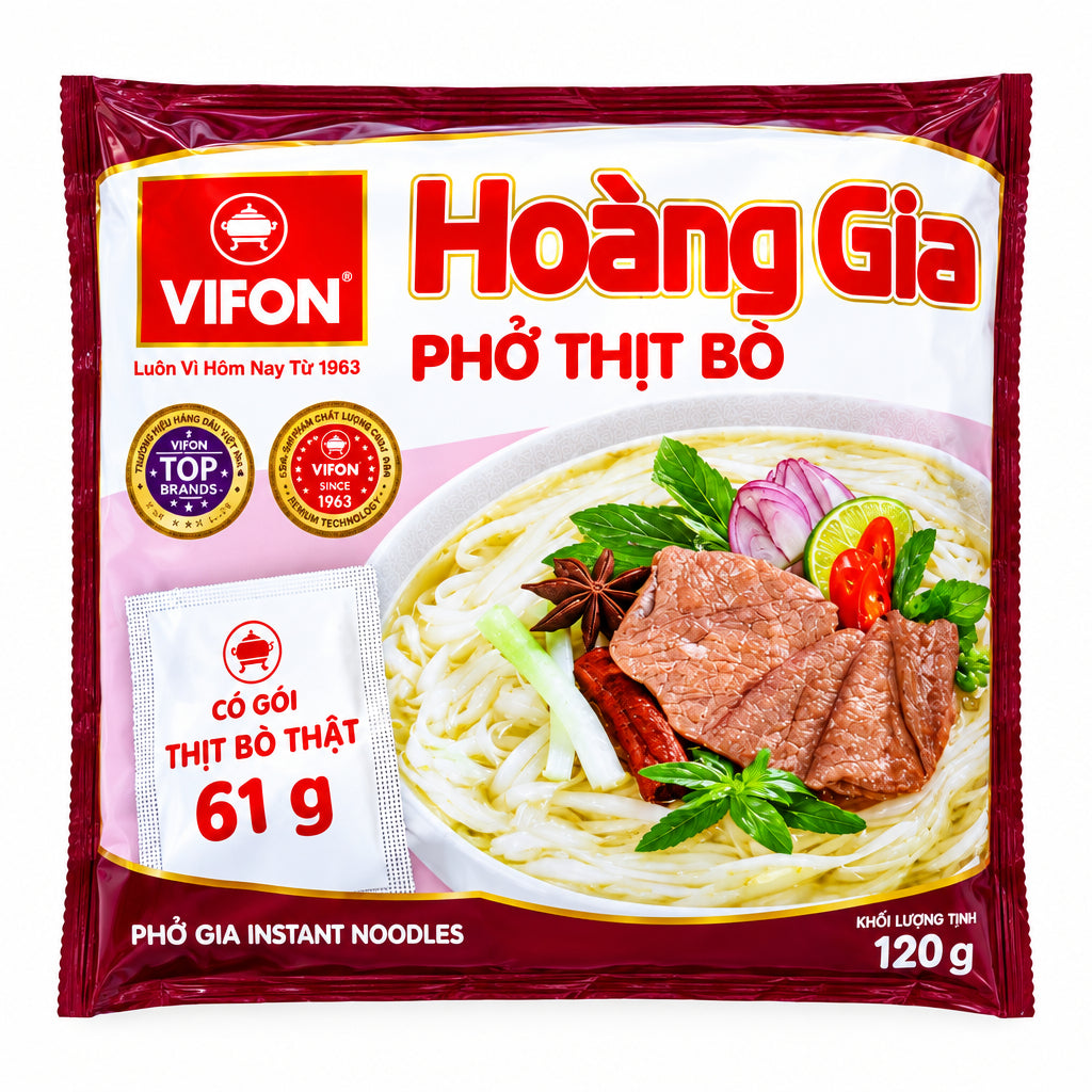 Vifo Rice Noodle Pho Bo 120g/ Vifo rīsu nūdeles Pho Bo ar liellopa gaļas garšu 120g