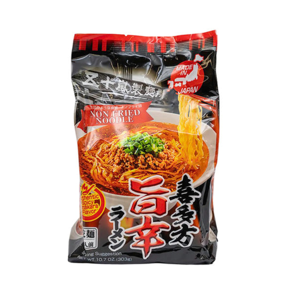 Igarashi Seimen Kitakata Spicy Umakara Ramen (3 porcijas)/ Igarashi Seimen Kitakata Pikantais Umakara Ramen (3 porcijas)