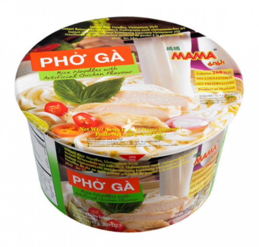 MAMA Rice Noodle Chicken Flavour/ MAMA rīsu nūdeles vistas garša 