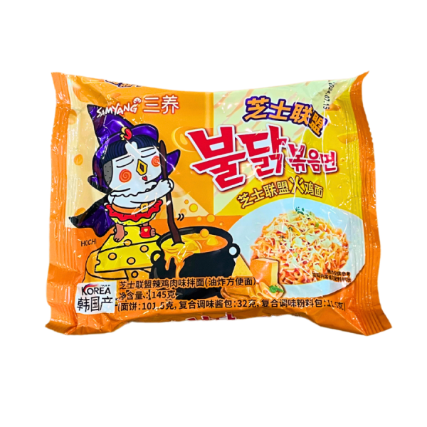 Samyang Buldak Quattro Cheese Flavor 140g/ Samyang Buldak Četri Sieri Nūdeles 140g