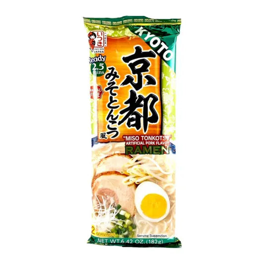 ITSUKI Ramen with Miso Tonkotsu broth Kyoto 182g/ ITSUKI Ramen ar Miso Tonkotsu buljonu Kioto 182g - Oishii Asian Mart