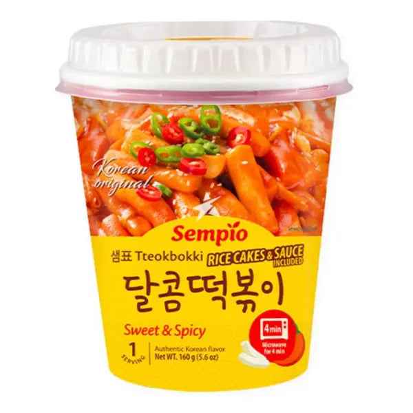 SEMPIO Tteokbokki Sweet & Spicy Cup 160g/ SEMPIO Tteokbokki Saldskābā un pikantā krūzīte 160g