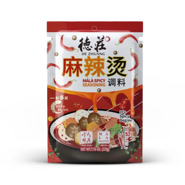 DEZHUANG Seasoning Sauce MaLaTang 220g/ DeZhuang MaLaTang garšvielu mērce, 220 g