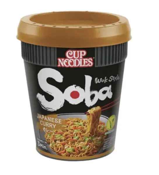 Nissin Soba Japanese Curry Cup 90g/ Nissin Soba Japāņu karija krūzītē, 90 g