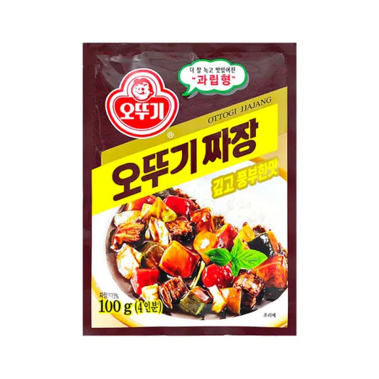 Ottogi Jjajang Black Bean Powder 100g/ Ottogi Jjajang melno pupiņu pulveris, 100 g - Oishii Asian Mart