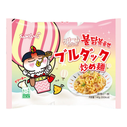 SAMYANG BULDAK Cream Carbonara Flavour 140g/ SAMYANG BULDAK krēmīgās karbonāras garša 140g