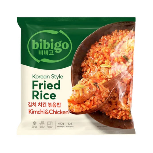 Bibigo Korean Style Fried Rice BBQ Vistas 450g/ Bibigo Korejas stila cepti rīsi ar BBQ vistas gaļu 450g