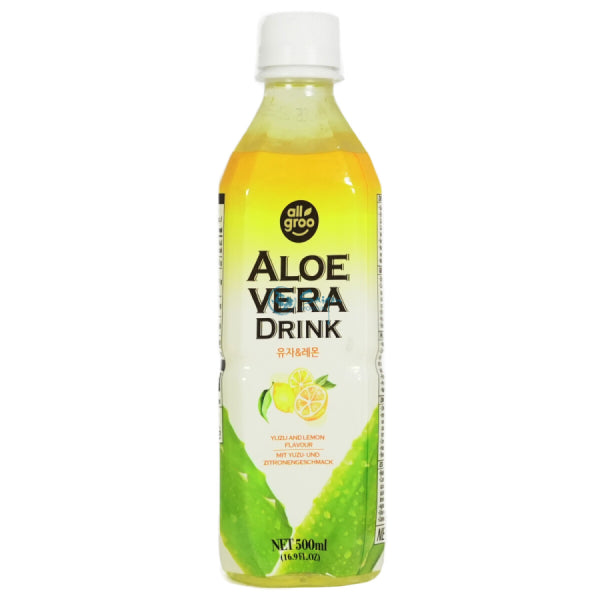 Allgroo Aloe Vera dzēriens ar juzu un citronu 500 ml/ Allgroo Aloe Vera dzēriens ar juzu un citronu, 500 ml