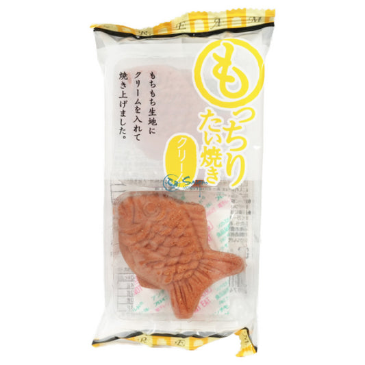 Tada Mocchiri Taiyaki Custard Filling (2pcs) 78g/ Tada Mocchiri Taiyaki ar Kāruma Pildījumu (2 gab.) 78g