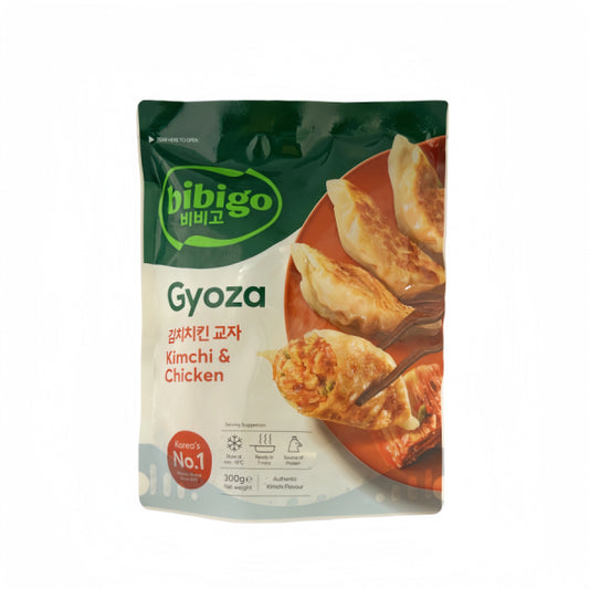 Bibigo Gyoza Pelmeņi vistas Kimchi 300g/ Bibigo Gyoza pelmeņi ar vistu un kimči, 300g