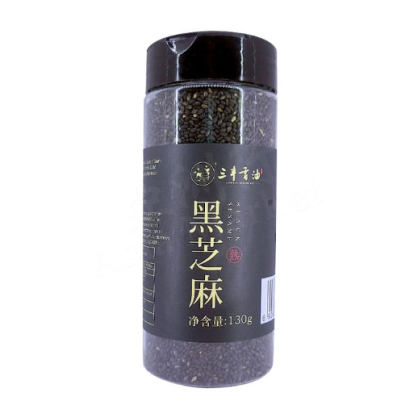 Sanfeng Roasted Black Sesame Seeds 130g/ Sanfeng Grauzdētas Melnās Sezama Sēklas 130g